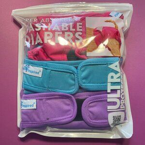 Paw Inspired Washable Female Dog Diaper or Cat Diaper, 3 Pack, size Medium NWT